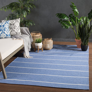 Jaipur Living Lanai Corbina LAN03 Blue/Ivory Area Rug Room Scene Image