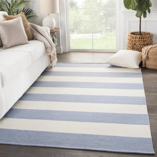 Jaipur Living Lanai Remora LAN08 Blue/Ivory Area Rug Lifestyle Image Feature