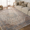 Jaipur Living Lark Heir LAR01 Beige/Blue Area Rug Lifestyle Image Feature