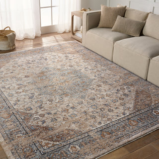 Jaipur Living Lark Heir LAR01 Beige/Blue Area Rug Lifestyle Image Feature