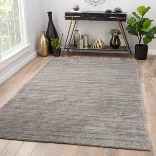 Jaipur Living Lefka Oplyse LEF04 Silver Area Rug Lifestyle Image Feature