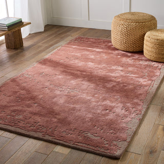 Jaipur Living Lenox Avenue LEN01 Terracotta/Taupe Area Rug Lifestyle Image Feature