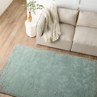 Jaipur Living Lenox Avenue LEN02 Sage/Taupe Area Rug Lifestyle Image