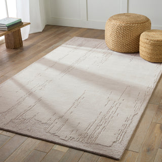 Jaipur Living Lenox Westside LEN05 Cream/Light Taupe Area Rug Lifestyle Image Feature