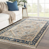 Jaipur Living Liberty Andrews LIB04 Gray/Brown Area Rug Lifestyle Image Feature