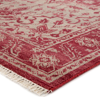 Jaipur Living Liberty Abington LIB08 Red/Beige Area Rug Corner Image