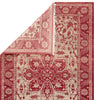 Jaipur Living Liberty Abington LIB08 Red/Beige Area Rug Folded Backing Image