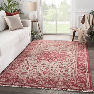 Jaipur Living Liberty Abington LIB08 Red/Beige Area Rug Lifestyle Image Feature