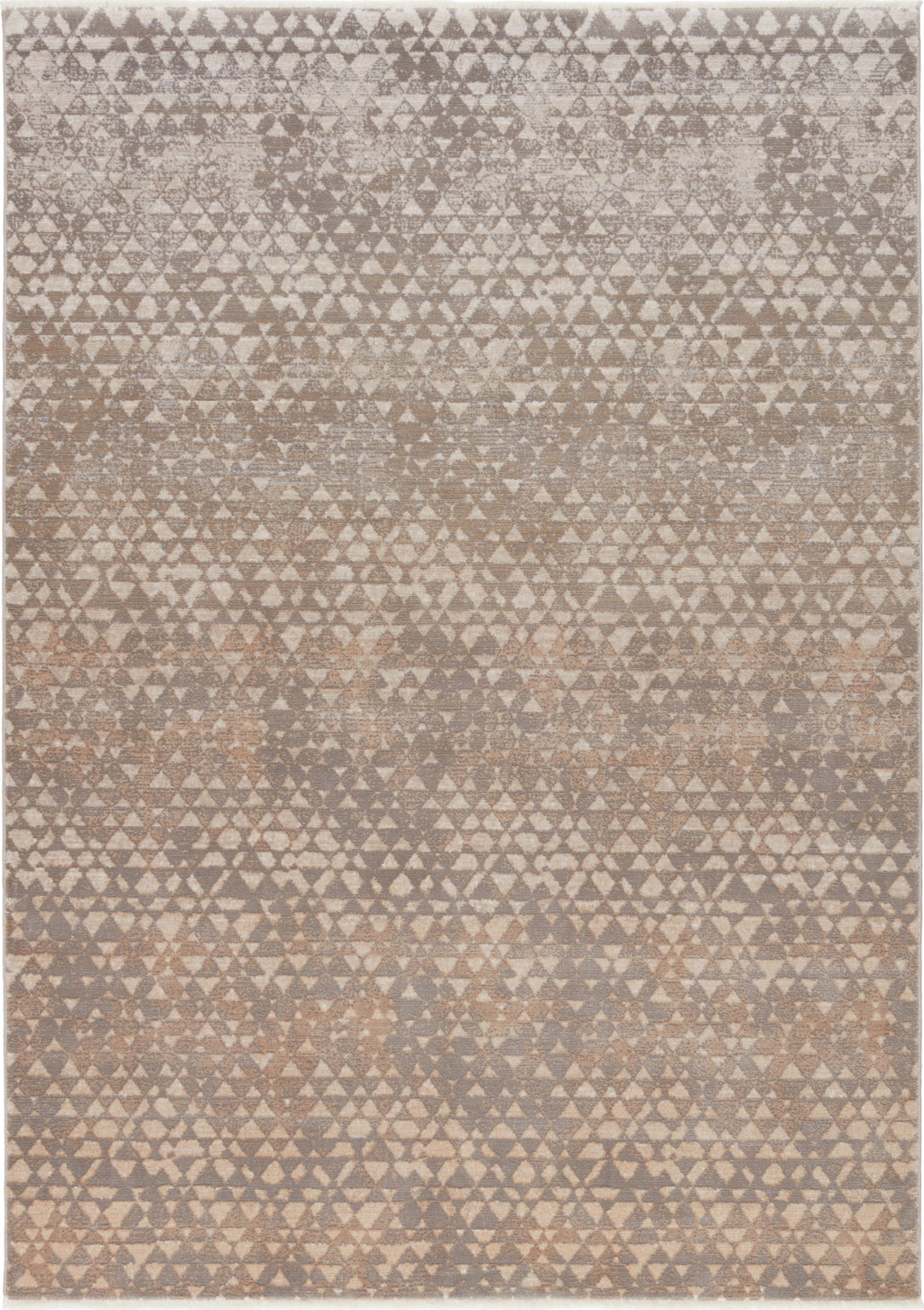 Jaipur Living Land Sea Sky Sierra Taupe/Gray Area Rug by Kevin O'Brien - Top Down