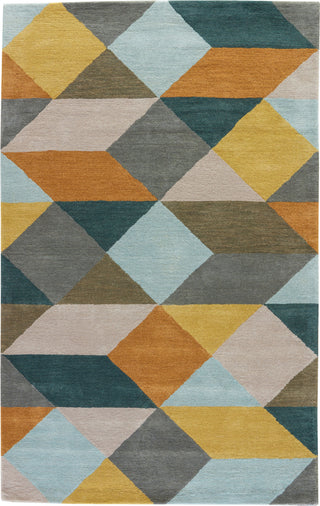 Jaipur Living En Casa Ojo LST16 Gold/Teal Area Rug by Luli Sanchez Main Image