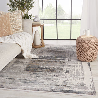 Jaipur Living Lavigne Rialto LVG05 Gray/White Area Rug Lifestyle Image Feature