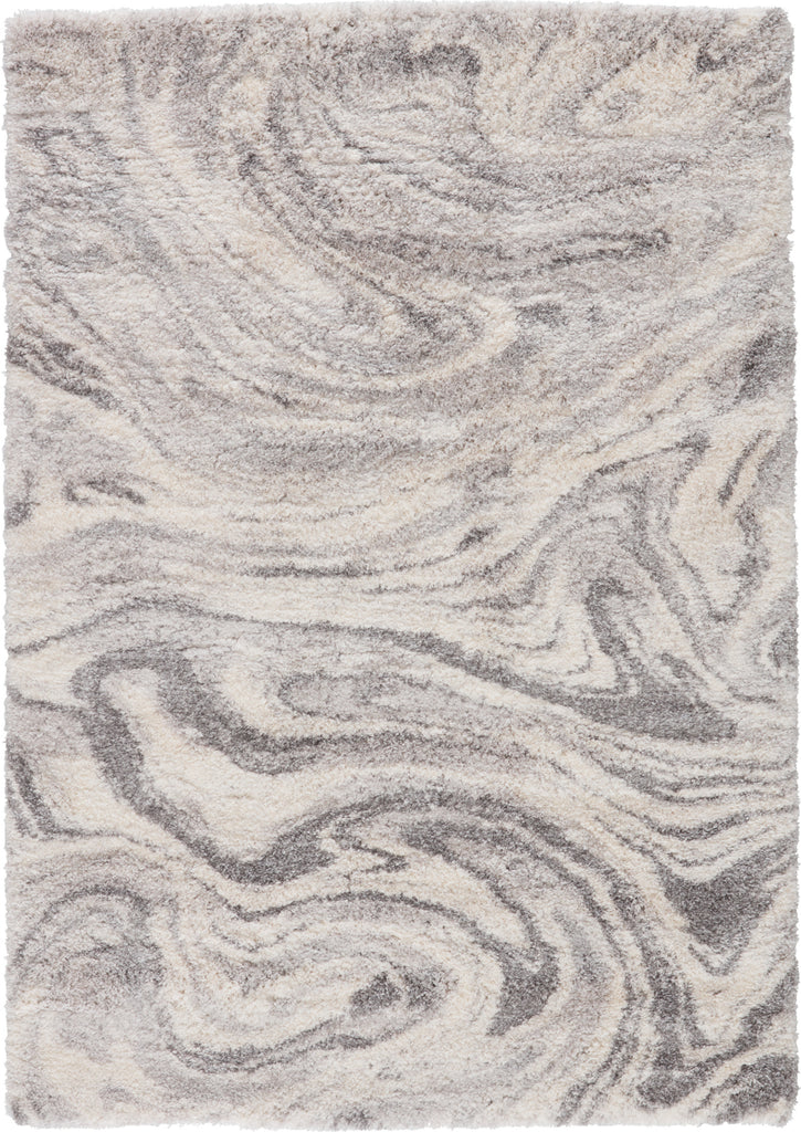 Jaipur Living Lyra Crescendo LYR06 Gray/Ivory Area Rug - Top Down