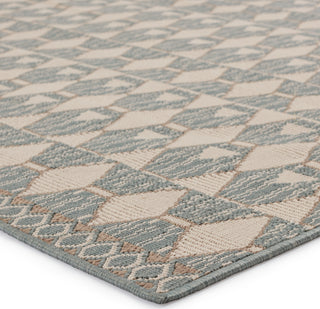 Jaipur Living Mahaba Maji MAH04 Sea Green/Beige Area Rug by Vibe - Corner