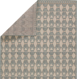 Jaipur Living Mahaba Maji MAH04 Sea Green/Beige Area Rug by Vibe - Folded Corner