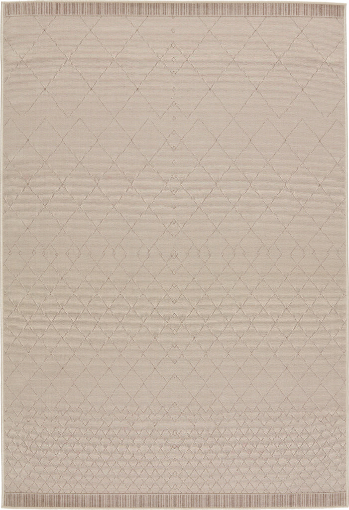 Jaipur Living Mahaba Almasi MAH06 Beige/Dark Taupe Area Rug by Vibe - Top Down