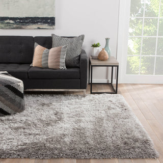 Jaipur Living Marlowe MAL02 Silver Area Rug Lifestyle Image Feature