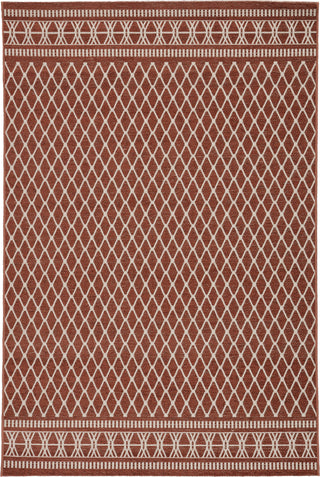 Jaipur Living Marina Vella MAR01 Red/Cream Area Rug - Top Down