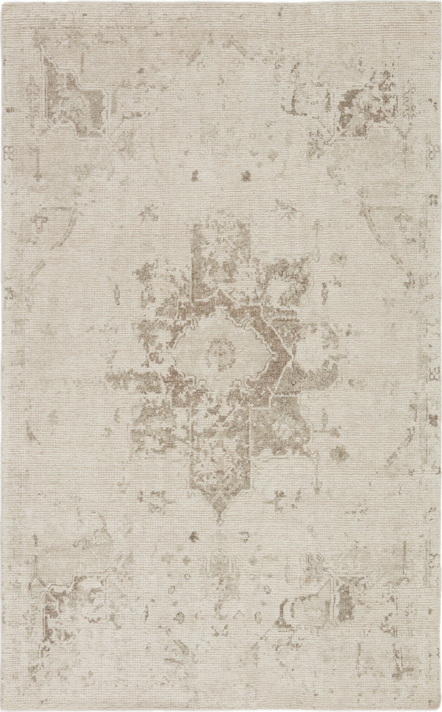 Jaipur Living Malibu by Barclay Butera Canyon MBB03 Ivory/Light Gray Area Rug - Top Down