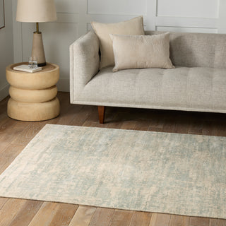 Jaipur Living Malibu Retreat MBB04 Teal/Cream Area Rug by Barclay Butera Lifestyle Image Feature