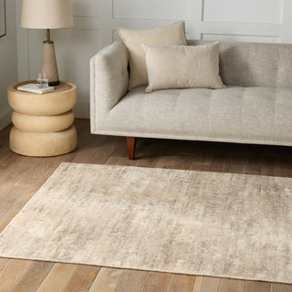 Jaipur Living Malibu Retreat MBB05 Gray/Cream Area Rug by Barclay Butera Lifestyle Image Feature