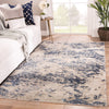 Jaipur Living Micah Harpoon MCH02 Blue/Taupe Area Rug Lifestyle Image Feature