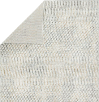 Jaipur Living Melo Pierre MEL02 Gray/Gold Area Rug by Vibe Folded Backing Image