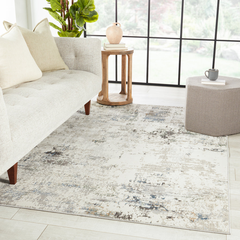 Jaipur Living Melo Jehan MEL07 Gray/Light Blue Area Rug by Vibe Lifestyle Image Feature
