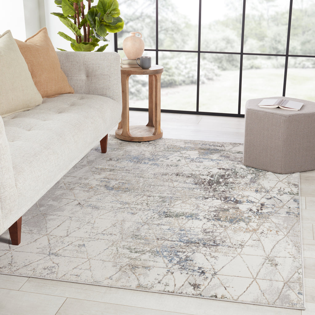 Jaipur Living Melo Arya MEL10 Gray/Light Blue Area Rug by Vibe Lifestyle Image Feature