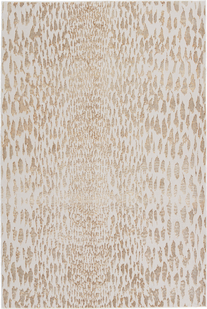 Jaipur Living Malilla By Nikki Chu Kimball MLI07 Ivory/Gold Area Rug - Top Down