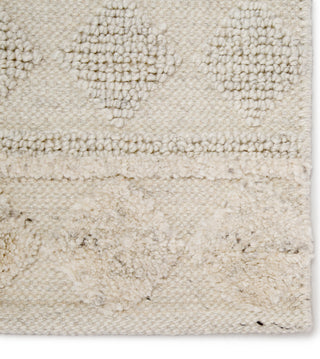 Jaipur Living Mumbai Elixir MMB01 Ivory/Light Gray Area Rug by Nikki Chu Corner Close Up Image