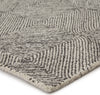 Jaipur Living Traditions Made Modern Exhibition MMT19 White/Dark Gray Area Rug by Museum Ifa - Corner