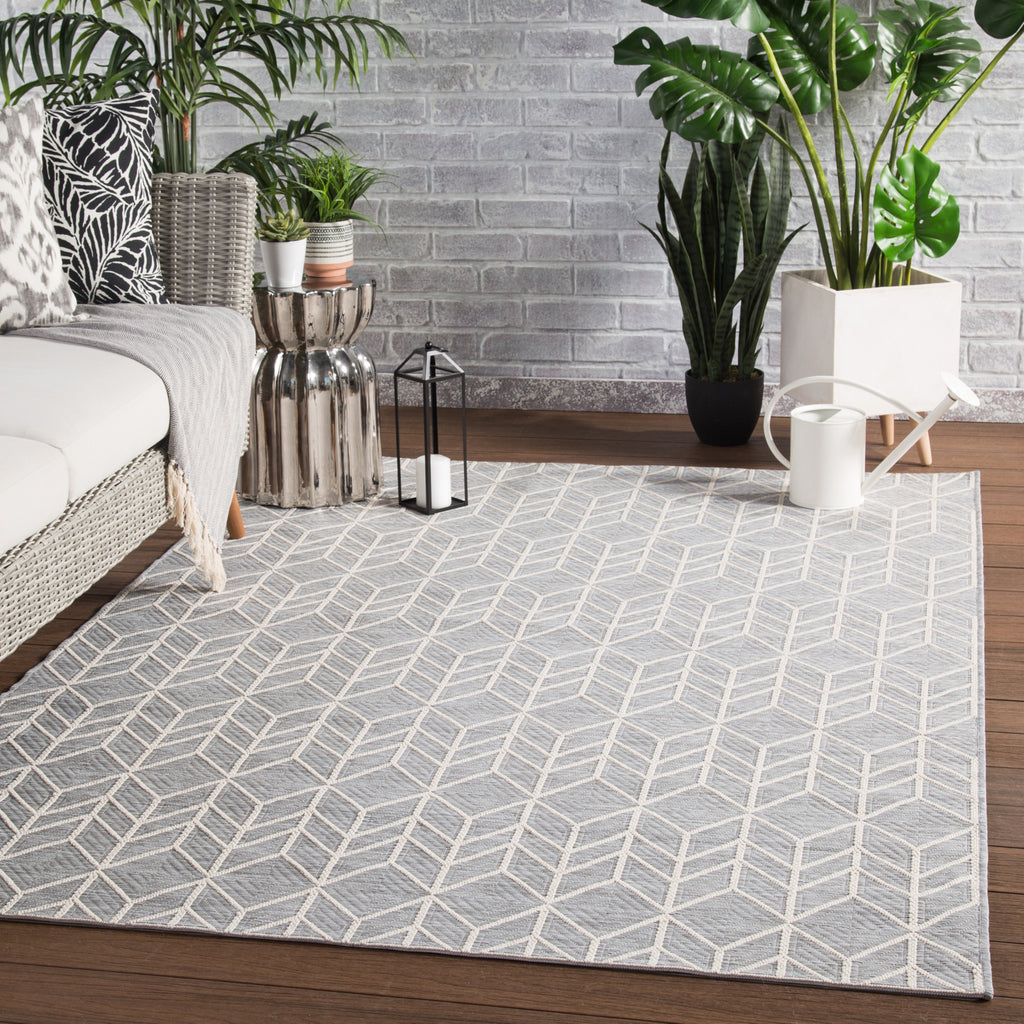 Jaipur Living Monteclair Galloway MOC02 Gray/Cream Area Rug Lifestyle Image Feature