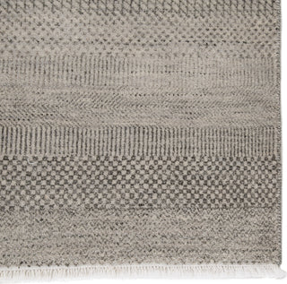 Jaipur Living Modica Irminio MOD02 Gray/ Area Rug Corner Close Up Image