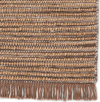 Jaipur Living Mosaic Tansy MOS03 Taupe/Brown Area Rug Corner Close Up Image