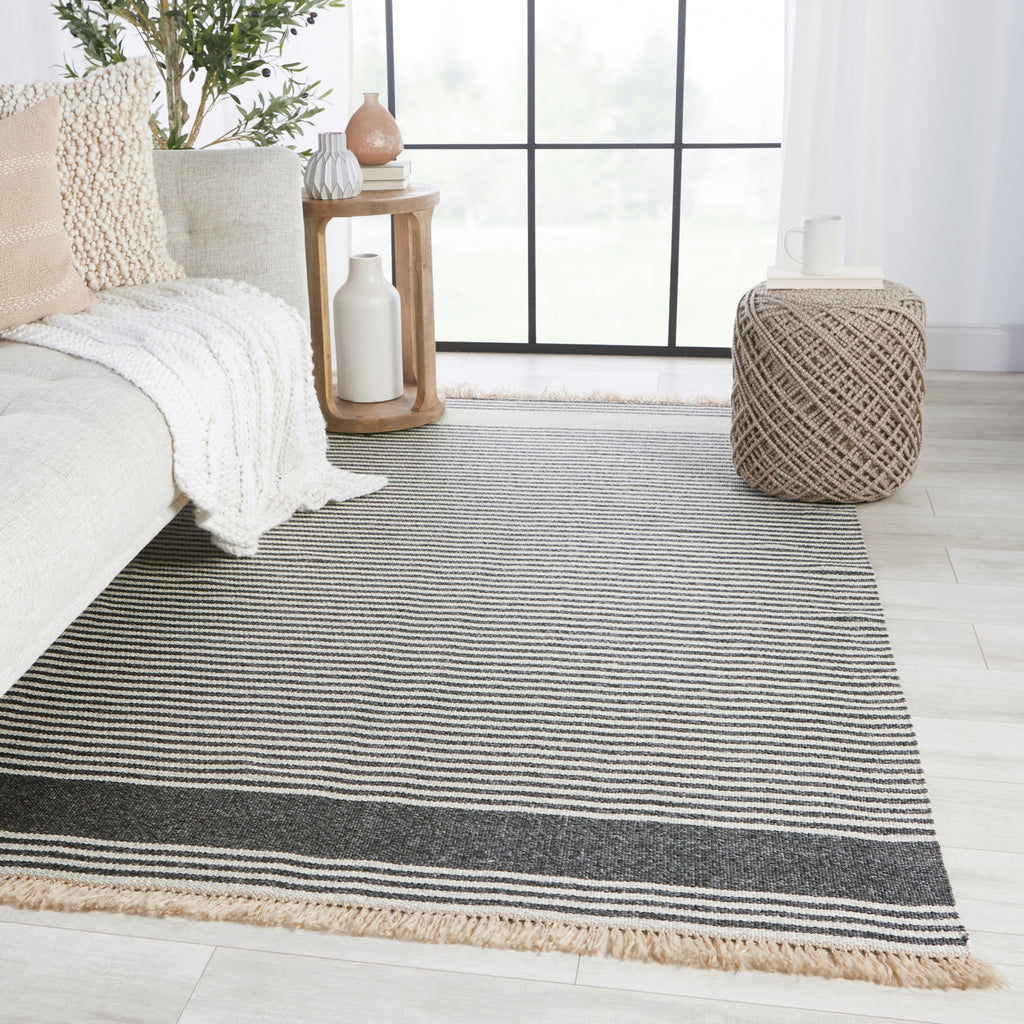 Jaipur Living Morro Bay Strand MRB01 Dark Gray/Beige Area Rug by Vibe Lifestyle Image Feature