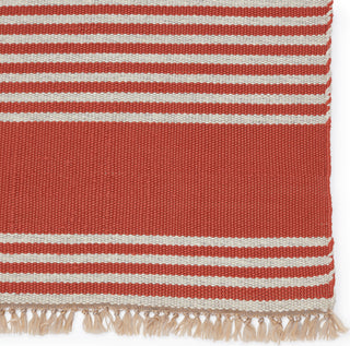 Jaipur Living Morro Bay Strand MRB02 Red/Beige Area Rug by Vibe Corner Close Up Image