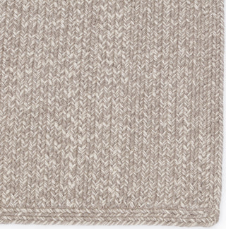 Jaipur Living Montara Dumont MTR02 Light Gray Area Rug Corner Close Up Image