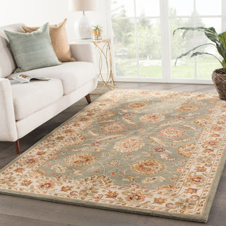 Jaipur Living Mythos Callisto MY06 Green/Beige Area Rug Lifestyle Image Feature