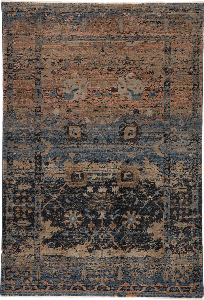Jaipur Living Myriad Caruso MYD01 Blue/Taupe Area Rug by Vibe