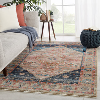 Jaipur Living Myriad Elizar MYD08 Blush/Dark Blue Area Rug by Vibe Lifestyle Image Feature