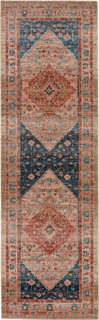 Jaipur Living Myriad Elizar MYD08 Blush/Dark Blue Area Rug by Vibe