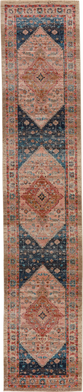 Jaipur Living Myriad Elizar MYD08 Blush/Dark Blue Area Rug by Vibe