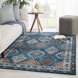 Jaipur Living Myriad Lia MYD10 Blue/Rust Area Rug by Vibe Lifestyle Image Feature