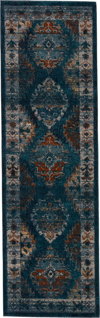 Jaipur Living Myriad Lia MYD10 Blue/Rust Area Rug by Vibe