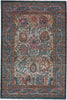 Jaipur Living Myriad Romilly MYD12 Teal/Rust Area Rug - Top Down