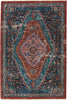 Jaipur Living Myriad Marielle MYD13 Blue/Rust Area Rug - Top Down