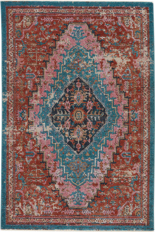 Jaipur Living Myriad Marielle MYD15 Rust/Teal Area Rug - Tp Down