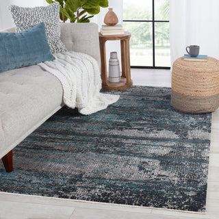 Jaipur Living Myriad Aubra MYD21 Teal/Gray Area Rug by Vibe