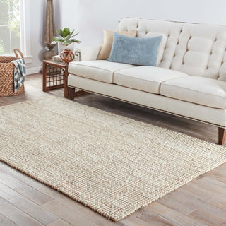 Jaipur Living Naturals Lucia Mayen NAL02 White/Tan Area Rug Lifestyle Image Feature