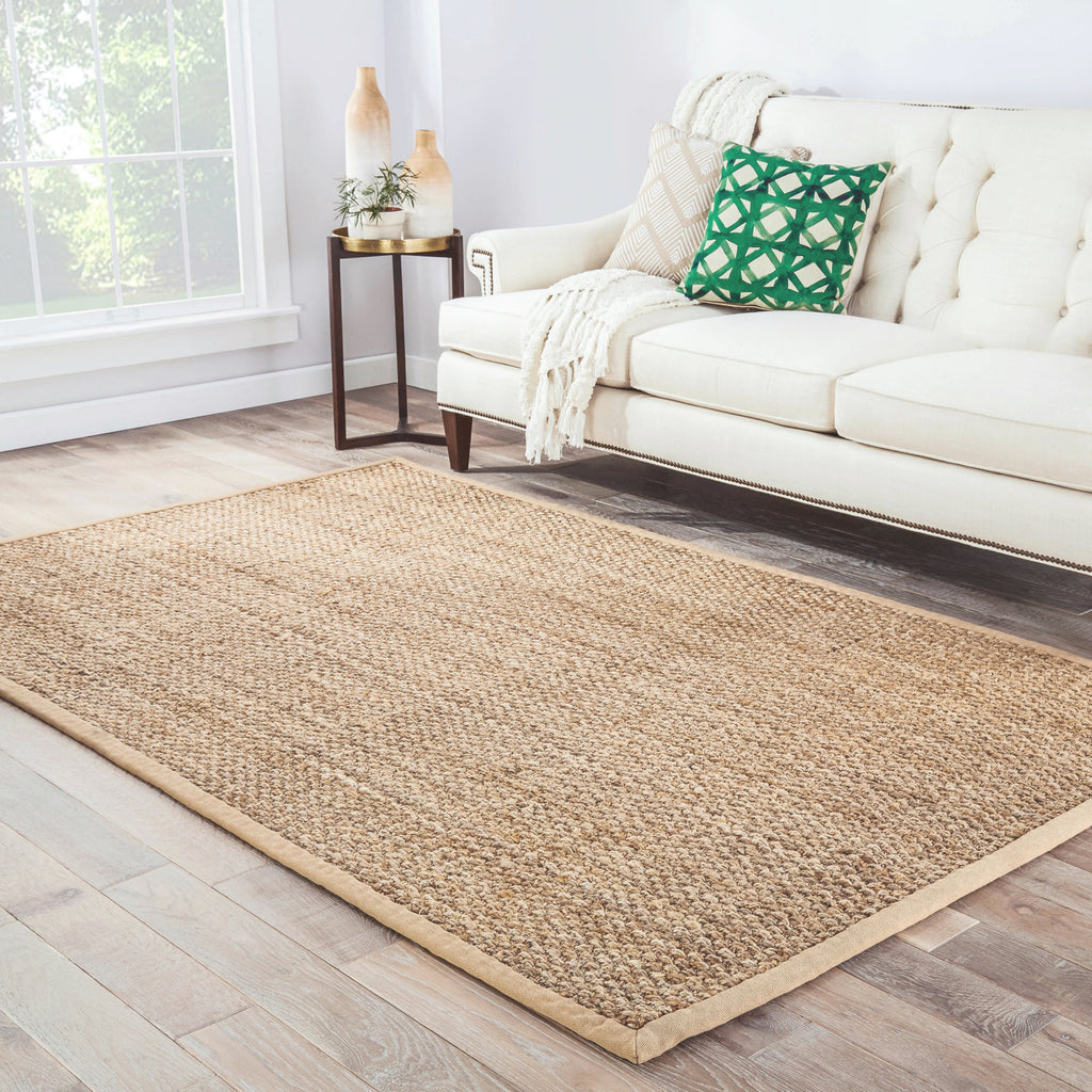 Jaipur Living Naturals Lucia Adesina NAL05 Beige Area Rug Lifestyle Image Feature